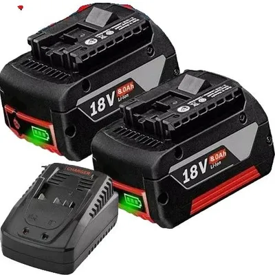 Obrázok produktu pre Nabíjateľná batéria, kapacita 8000 mAh, široká kompatibilita, 4 batérie, 1 nabíjačka