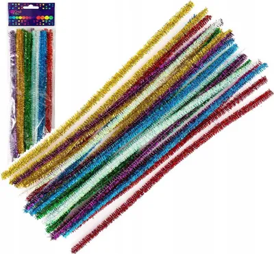 Zdjęcie produktu dla Druciki kreatywne metalizowane 30cm 25szt