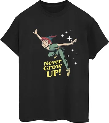 Produktbild von Disney - "Never Grow Up" T-Shirt für Damen BI42485 (3XL) (Schwarz)