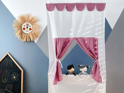 Produktbild von KraftKids Puppentheater Musselin rosa Musselin rosa