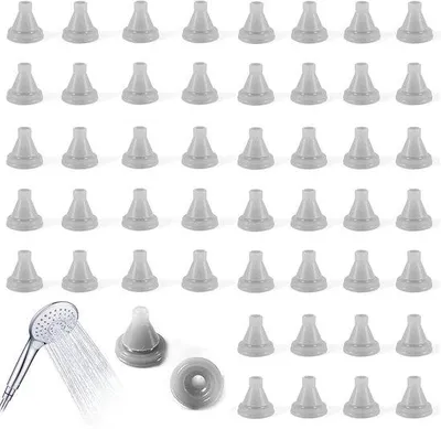 Immagine prodotto di Set di ricambio per soffioni doccia in silicone, 50 pezzi, bianco