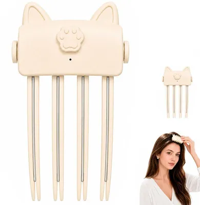 Produktbild von Kabelloser Volumen‑Haarstyler, Heiß‑Volumenklammer für mehr Fülle am Haaransatz, 2 Temperaturstufen, wiederaufladbar für feines flaches Haar