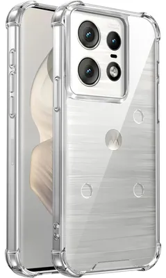 Produktbild von Transparent Hülle für Motorola Edge 50/Edge 50 Pro, Hybrid Klar Rückseite TPU Bumper Stoßfeste Handyhülle