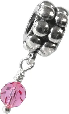 Produktbild von Carlo Biagi Dangle Bead Rose Silber European Beads D2BDBB10