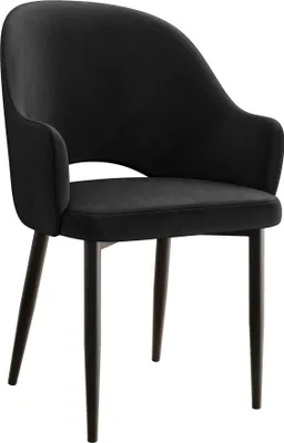 Produktbild von MIRJAN24 Stuhl Rosa, Esszimmerstuhl mit Beine aus Metall, 1 Stück, Modern Kollektion (Farbe: Magic Velvet 2219)
