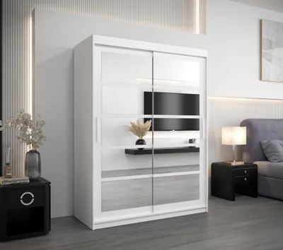 Image de MINIO Armoire 150 cm ROMA 2 blanc