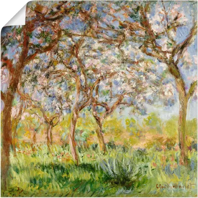 Produktbild von ARTland Poster Frühling in Giverny. Größe: 70x70 cm