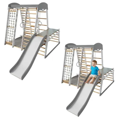 Produktbild von Mammut Stand Home Spielplatz - Weiß Grau Holz