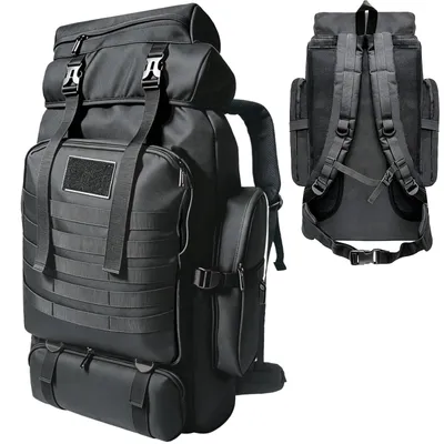 Produktbild von Campingrucksack 80L, wasserdicht, groß, für Trekking und Wandern