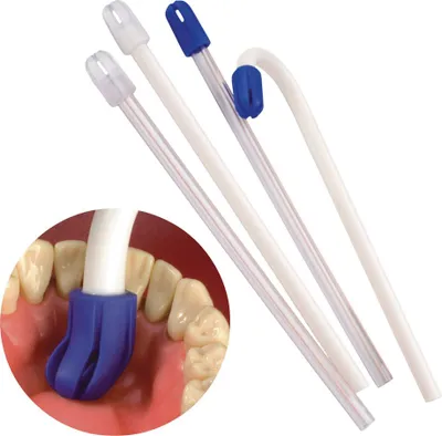 Productafbeelding van Speekselzuigpads T.C., wit/blauw, voor kaakfracturen, 100 stuks