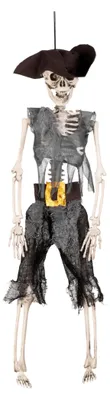 Produktbild von Halloween Hänge-Skelett Pirat 40cm