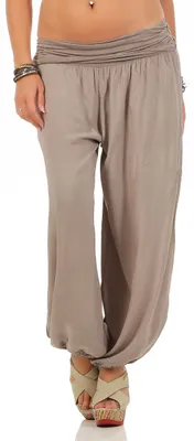 Produktbild von CLEOSTYLE Weite Damen Sommerhose Pumphose Haremshose Aladinhose Puderhose aus de