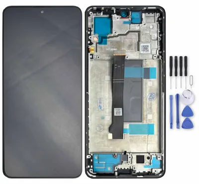 Obrázek produktu pro Náhradní díl pro Xiaomi Redmi Note 13 Pro 5G – displej Full LCD s rámečkem, černý