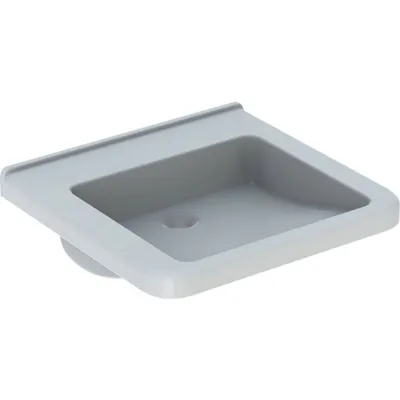 Produktbild von Geberit Waschtisch Square RENOVA COMFORT barrierefrei, ohne Hahnloch, ohne Überlauf 550 x 525 mm weiß
