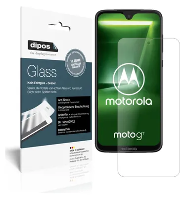 Produktbild von 2x Schutzfolie für Motorola Moto G7 matt - Anti-Shock 9H Folie dipos Glass