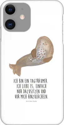 Produktbild von Mr. & Mrs. Panda Iphone 11 Handyhülle Robbe Lachen - Weiß - Geschenk, Smartphone Hülle, Ostsee, Seehund, Handy Schutzhülle, Tiere, Nordsee, Cover, Robben, Strand