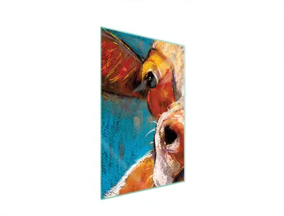 Produktbild von Glasschneidebrett 35x52 Kuh