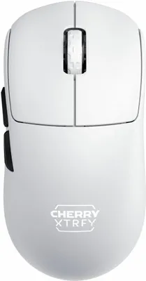 Obrázok produktu pre CHERRY XTRFY CX-M68W-PRO-WHITE, Pravoruké, RF Wireless, 26000 DPI, Čierna, Biela
