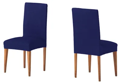 Productafbeelding van Martina Home Tunisia - Stoelhoes, stof, rugleuningstoelhoes, marineblauw, 24 x 30