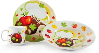 Zdjęcie produktu dla BANQUET Zestaw do jadalni dla dzieci JEŽOK, 3 szt