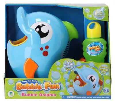 Image de KiddyGo pistolet à bulles dauphin jouet électronique multicolore