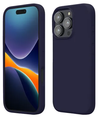 Produktbild von kwmobile Handyhülle für iPhone 16 Pro Hülle, für iPhone 16 Pro Case - Hülle Silikon - kabelloses Laden - Deep Ocean