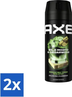 Produktbild von Ax Deodorant Körperspray Green Mojito + Zedernholz 150 ml - Vorteilspack - 2 Stücke