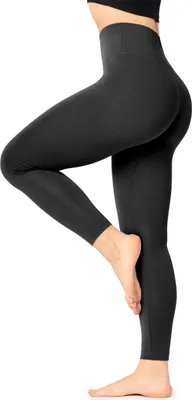 Produktbild von Bellivalini Damen Lange Leggings High Waist Slim aus Viskose für Yoga BLV50-292 (Schwarz, XL)