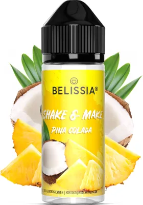 Produktbild von Belissia Shake and Make Pina Colada - 10ml hochdosiertes Lebensmittelaroma + 120ml Schüttelflasche - Für Backen, Speisen, Getränke, Shakes & Raumduft