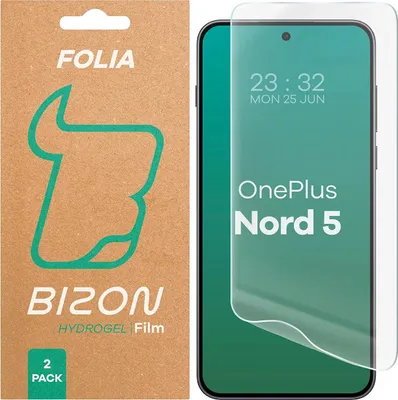 Produktbild von Hydrogel Folie für den Bildschirm für OnePlus Nord 5, Bizon Glass Hydrogel Front Duo, 2 Stück