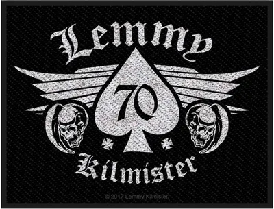 Obrázek produktu pro Lemmy - nášivka "70 Kilmister", tkaná látka RO6286 (jedna velikost) (černá/bílá)