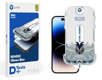 Obrázok produktu pre Lito Magic Glass Box D+ Tools tvrdené sklo pre iPhone 16 Pro – Číre