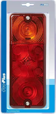 Produktbild von Rückleuchte 3 Funktionen 210x83mm im Blister
