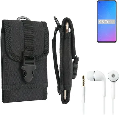 Produktbild von K-S-Trade Holster Schutz Hülle kompatibel mit Doogee N30 Gürteltasche Handy Hülle Tasche outdoor Seitentasche schwarz 1x + Kopfhörer