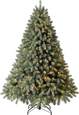 Produktbild von Evergreen künstlicher Weihnachtsbaum Vermont Fichte grün 180 cm mit Lichterkette