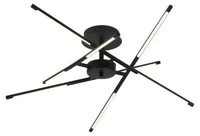 Zdjęcie produktu dla Lampa sufitowa LED HENLI2 40W 3000K 2800lm metal czarno-biała wym:28x66x66cm IP20 Rabalux