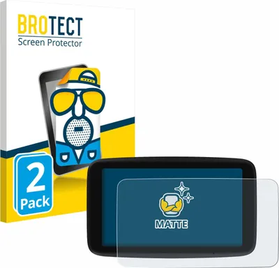 Produktbild von 2x BROTECT Schutzfolie für TomTom GO Classic 5" (2. Generation) Displayschutz Displayschutzfolie Folie Matt Entspiegelungsfolie