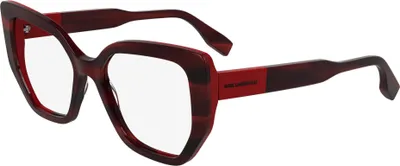Produktbild von Karl Lagerfeld KL6174 Striped red/red 53/17/145 Damen Brillen