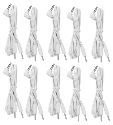 Produktbild von 10 Stück DC 3,5 mm Pin-Typ Elektrodenkabel Kabel für TENS-Gerät Physiotherapiegerät2-In-1Pin