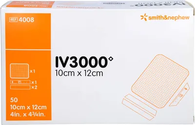 Zdjęcie produktu dla Opsite IV 3000 10x12 cm kaniula przezroczysta 50 szt