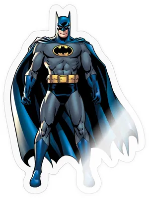 Produktbild von Spreadshirt DC Comics Batman Pose Klassisch Sticker Aufkleber, 10 x 10 cm, Transparent glänzend