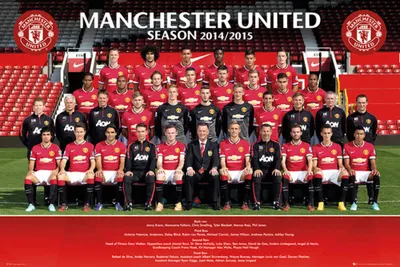 Productafbeelding van Voetbal - Poster - Manchester United - Teamfoto 14/15