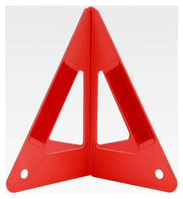Produktbild von Warnschild im Dreiecksformat, tragbar für Notfälle im Auto