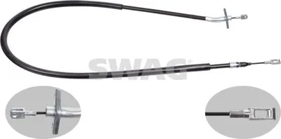 Produktbild von SWAG Handbremsseil Seilzug Feststellbremse passend für MERCEDES-BENZ SPRINTER 3-t Kasten (903) Hinten Rechts 10 92 1265