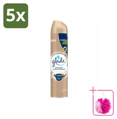 Produktbild von 5 x Glade Raumspray Romantic Vanilla Blossom - 300 ml - Sparpackung - 5 Stücke