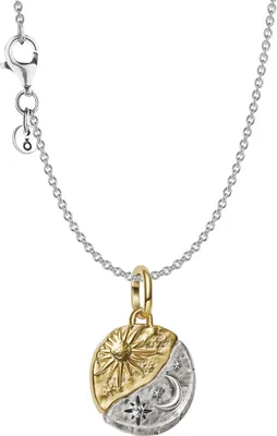 Pandora 21016 Damen-Kette Silber Geschenkset Zweifarbig Sonne und Mond 1