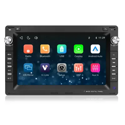 Immagine prodotto di Autoradio CarPlay compatibile con VW T4, T5, Polo 9N, Golf 4, Passat B5, Bora, con navigatore Linux, Android Auto, Bluetooth, Wi-Fi e RDS
