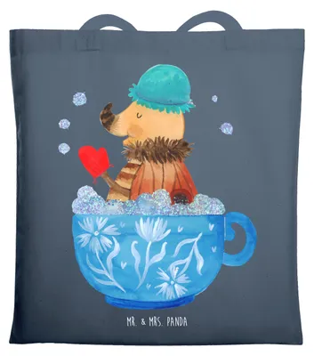Produktbild von Mr. & Mrs. Panda Tote Bag Nachtfalter Schaumbad - Indigo Blue - Geschenk, Tasse, Baden, Tasche, WC, Jutebeutel, Unitasche, Schultasche, Shopping, Bad, Träumen, Badezimmer