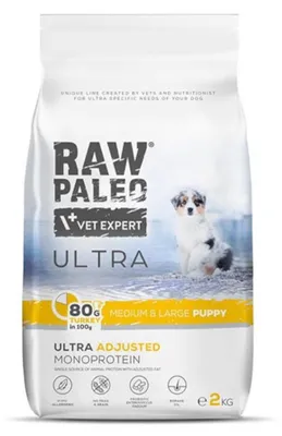 Zdjęcie produktu dla RAW PALEO Ultra Medium&Large Puppy Turkey - sucha karma dla szczeniąt - 2 kg