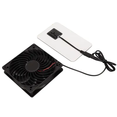 Obrázek produktu pro Odsávací ventilátor na solární pohon, 15 W, úspora energie, odstraňování zápachu, přenosný odsávač vzduchu na solární pohon pro zvířecí domky, mobilní domy